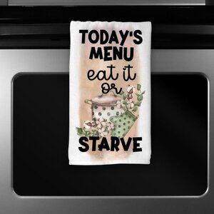 Todays Menu Funny Microfiber Kitchen Towel